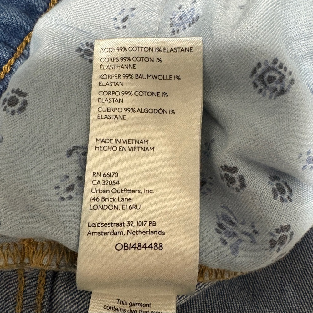 Anthropologie Pilcro Jeans Womens 27 (Actual 30x28) Wide Leg Skater Snap Button - Picture 14 of 14